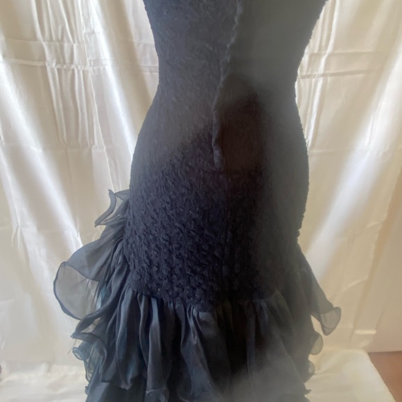 Preowned black ruffled layered dance outfit size 2-4 - Picture 8 of 11